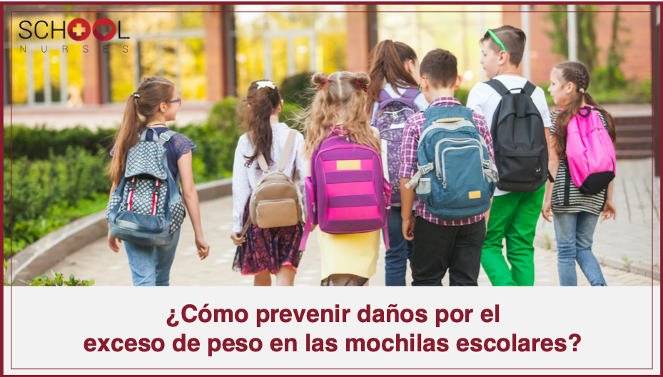 ¿Cómo prevenir daños por el  exceso de peso en las mochilas escolares?