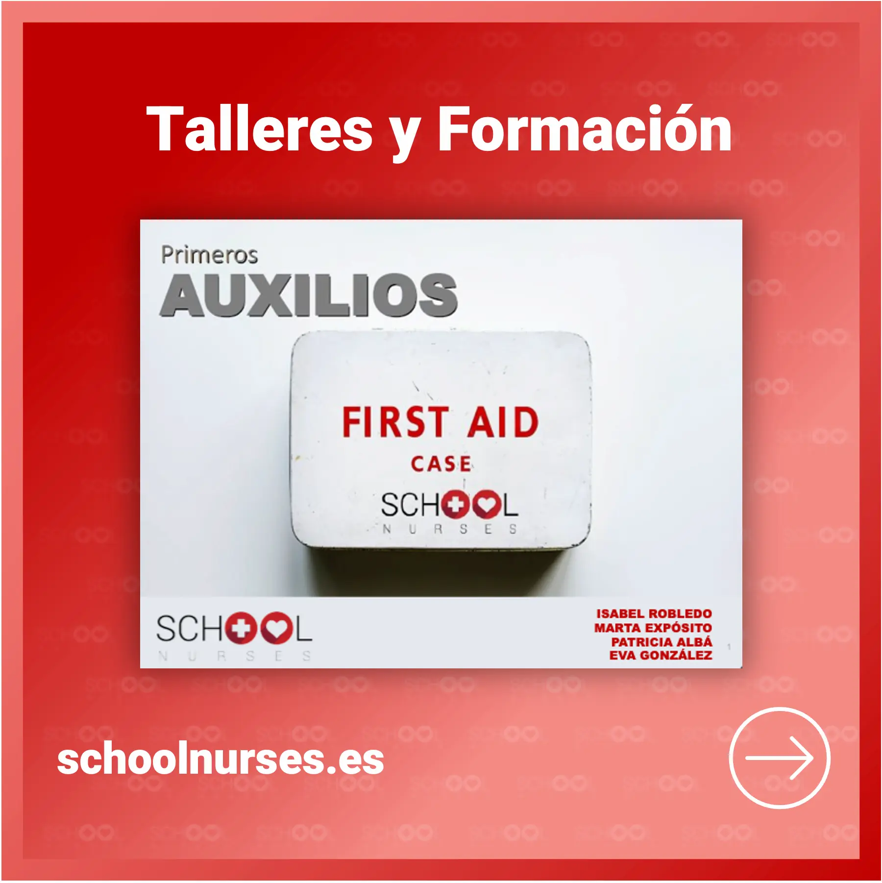 TALLER PRIMEROS AUXILIOS- DOCENTES Y FAMILIAS - 28 €